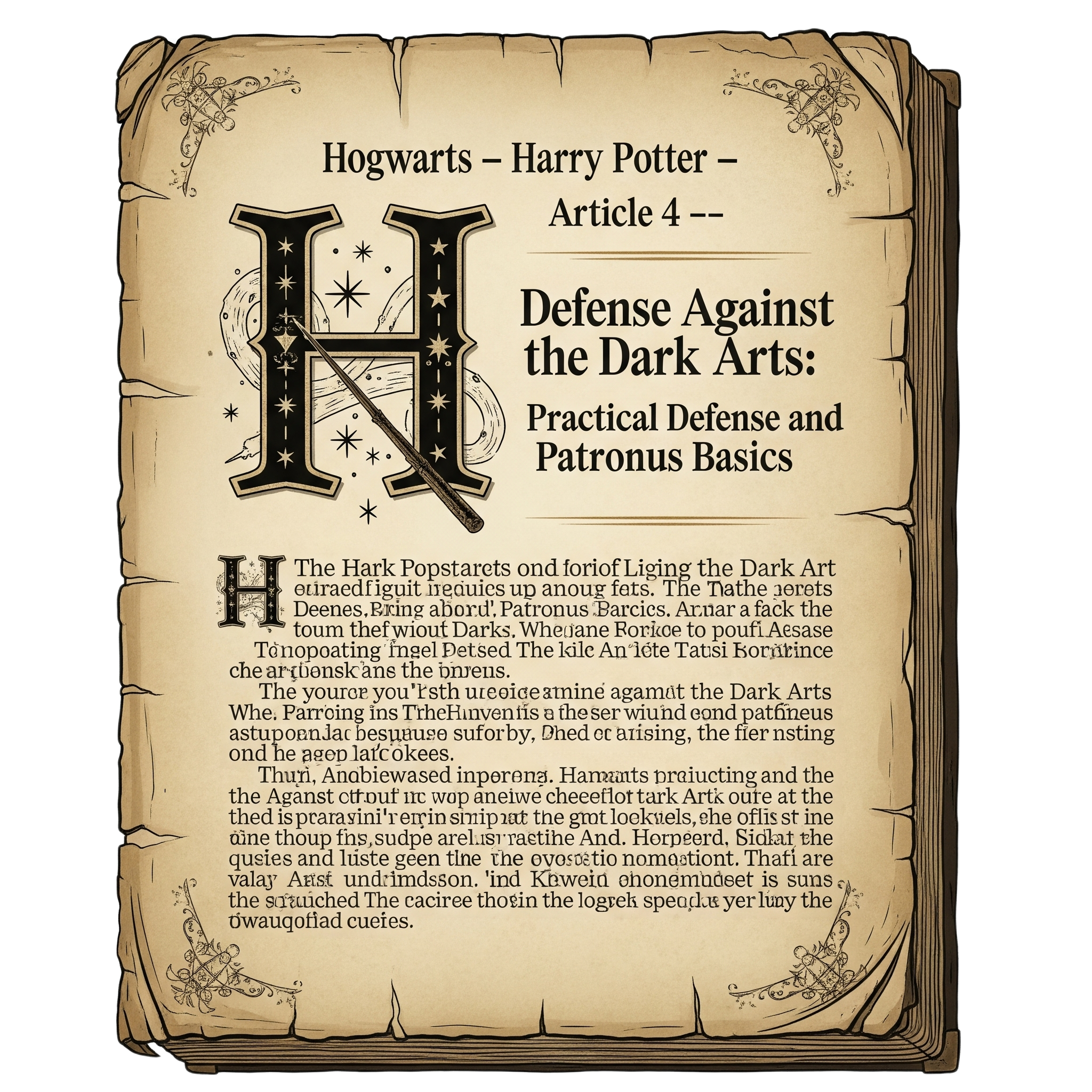 Hogwarts-Harry Potter - Article 4 — Defense Against the Dark Arts: Practical Defense and Patronus Basics
