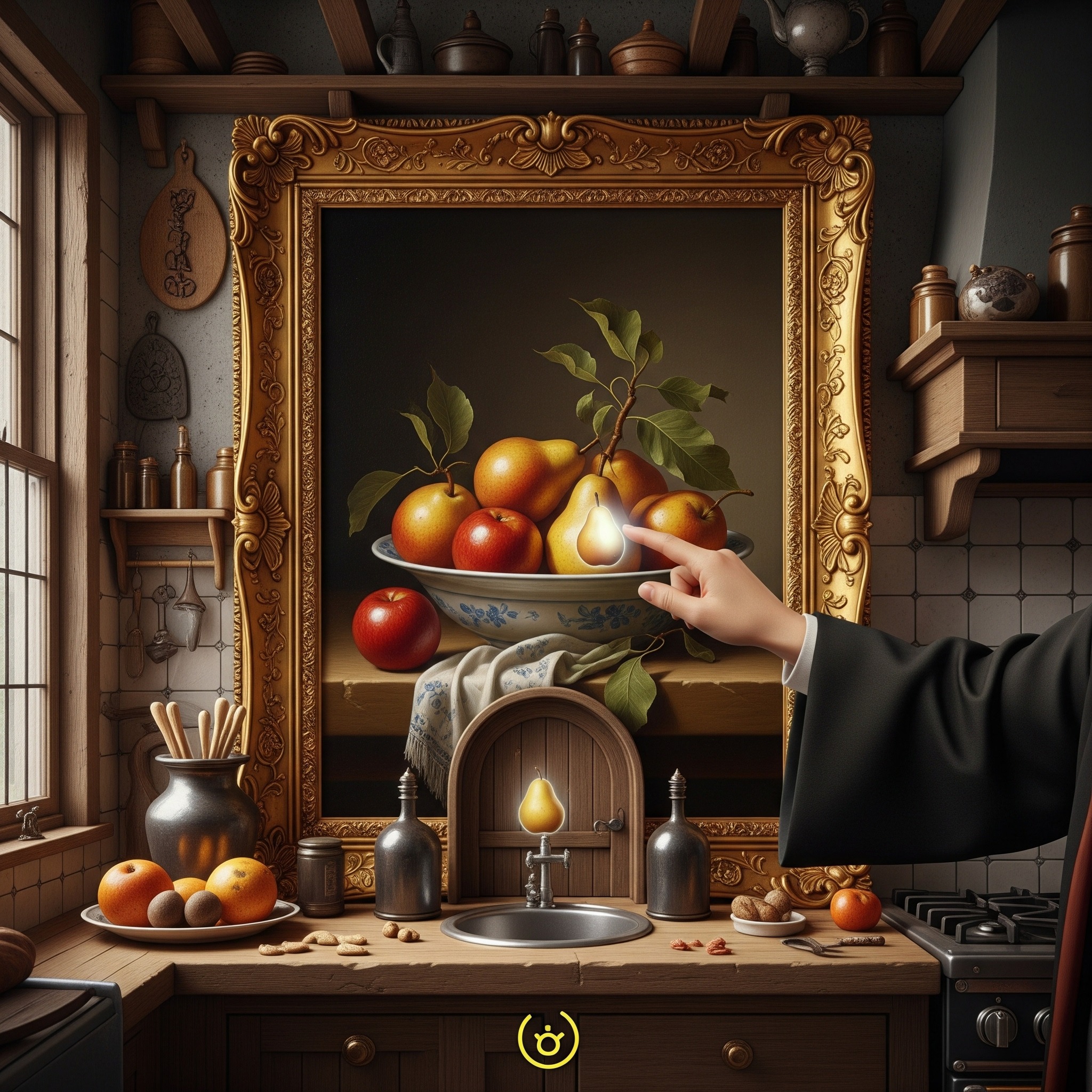 Hufflpluff - Hidden Secrets to Discover

The Tickle‑the‑Pear Door: The painted pear on the kitchen portrait becomes a handle when tickled. Kitchen access etiquette.